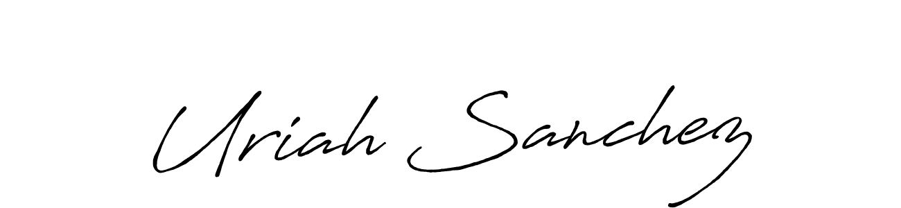 Once you've used our free online signature maker to create your best signature Antro_Vectra_Bolder style, it's time to enjoy all of the benefits that Uriah Sanchez name signing documents. Uriah Sanchez signature style 7 images and pictures png