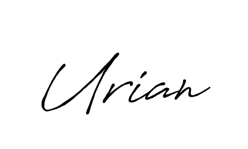 How to make Urian name signature. Use Antro_Vectra_Bolder style for creating short signs online. This is the latest handwritten sign. Urian signature style 7 images and pictures png