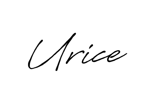 How to make Urice signature? Antro_Vectra_Bolder is a professional autograph style. Create handwritten signature for Urice name. Urice signature style 7 images and pictures png