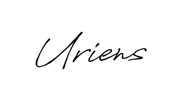 Also we have Uriens name is the best signature style. Create professional handwritten signature collection using Antro_Vectra_Bolder autograph style. Uriens signature style 7 images and pictures png