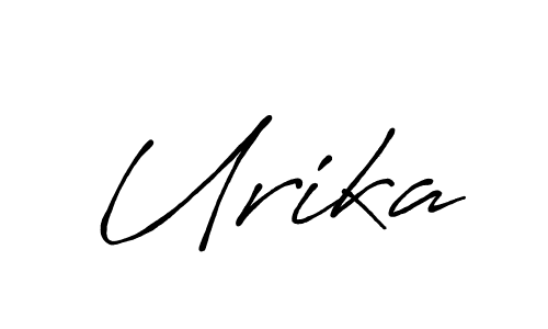 Make a beautiful signature design for name Urika. With this signature (Antro_Vectra_Bolder) style, you can create a handwritten signature for free. Urika signature style 7 images and pictures png