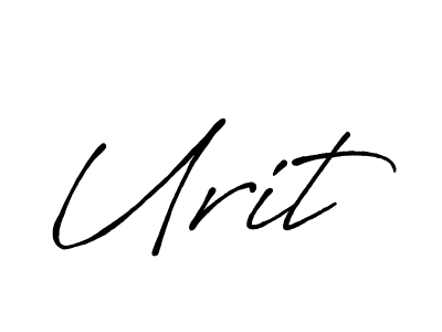 if you are searching for the best signature style for your name Urit. so please give up your signature search. here we have designed multiple signature styles  using Antro_Vectra_Bolder. Urit signature style 7 images and pictures png