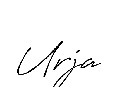 The best way (Antro_Vectra_Bolder) to make a short signature is to pick only two or three words in your name. The name Urja include a total of six letters. For converting this name. Urja signature style 7 images and pictures png