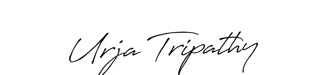 Antro_Vectra_Bolder is a professional signature style that is perfect for those who want to add a touch of class to their signature. It is also a great choice for those who want to make their signature more unique. Get Urja Tripathy name to fancy signature for free. Urja Tripathy signature style 7 images and pictures png