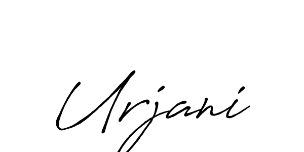 if you are searching for the best signature style for your name Urjani. so please give up your signature search. here we have designed multiple signature styles  using Antro_Vectra_Bolder. Urjani signature style 7 images and pictures png