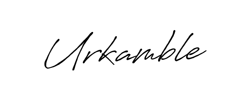 if you are searching for the best signature style for your name Urkamble. so please give up your signature search. here we have designed multiple signature styles  using Antro_Vectra_Bolder. Urkamble signature style 7 images and pictures png