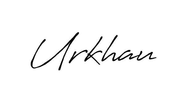 Make a beautiful signature design for name Urkhau. With this signature (Antro_Vectra_Bolder) style, you can create a handwritten signature for free. Urkhau signature style 7 images and pictures png