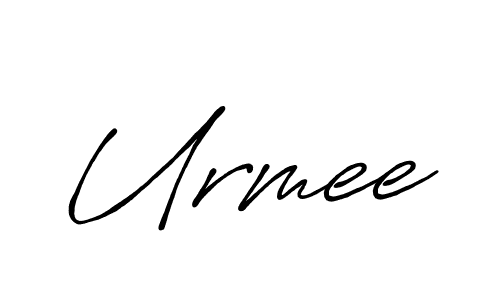 Make a beautiful signature design for name Urmee. With this signature (Antro_Vectra_Bolder) style, you can create a handwritten signature for free. Urmee signature style 7 images and pictures png