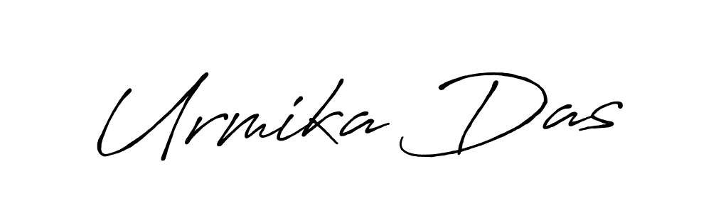 How to make Urmika Das name signature. Use Antro_Vectra_Bolder style for creating short signs online. This is the latest handwritten sign. Urmika Das signature style 7 images and pictures png