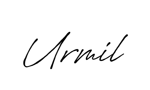 Make a beautiful signature design for name Urmil. With this signature (Antro_Vectra_Bolder) style, you can create a handwritten signature for free. Urmil signature style 7 images and pictures png