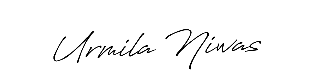 Design your own signature with our free online signature maker. With this signature software, you can create a handwritten (Antro_Vectra_Bolder) signature for name Urmila Niwas. Urmila Niwas signature style 7 images and pictures png