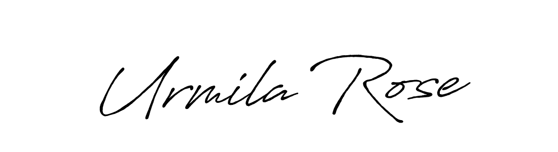 Make a short Urmila Rose signature style. Manage your documents anywhere anytime using Antro_Vectra_Bolder. Create and add eSignatures, submit forms, share and send files easily. Urmila Rose signature style 7 images and pictures png