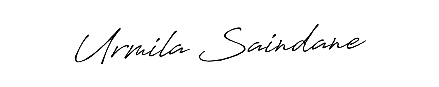 Make a short Urmila Saindane signature style. Manage your documents anywhere anytime using Antro_Vectra_Bolder. Create and add eSignatures, submit forms, share and send files easily. Urmila Saindane signature style 7 images and pictures png