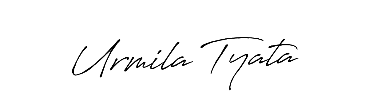 Check out images of Autograph of Urmila Tyata name. Actor Urmila Tyata Signature Style. Antro_Vectra_Bolder is a professional sign style online. Urmila Tyata signature style 7 images and pictures png