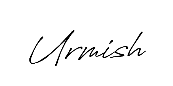 Urmish stylish signature style. Best Handwritten Sign (Antro_Vectra_Bolder) for my name. Handwritten Signature Collection Ideas for my name Urmish. Urmish signature style 7 images and pictures png