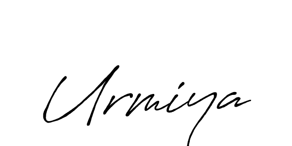 Urmiya stylish signature style. Best Handwritten Sign (Antro_Vectra_Bolder) for my name. Handwritten Signature Collection Ideas for my name Urmiya. Urmiya signature style 7 images and pictures png