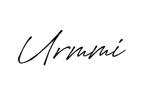 Use a signature maker to create a handwritten signature online. With this signature software, you can design (Antro_Vectra_Bolder) your own signature for name Urmmi. Urmmi signature style 7 images and pictures png