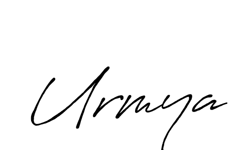 if you are searching for the best signature style for your name Urmya. so please give up your signature search. here we have designed multiple signature styles  using Antro_Vectra_Bolder. Urmya signature style 7 images and pictures png