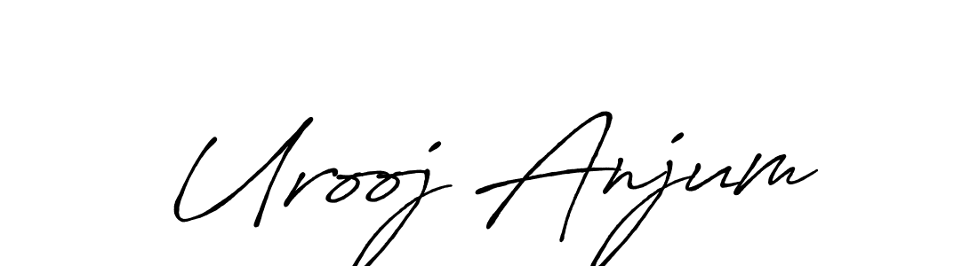 Make a short Urooj Anjum signature style. Manage your documents anywhere anytime using Antro_Vectra_Bolder. Create and add eSignatures, submit forms, share and send files easily. Urooj Anjum signature style 7 images and pictures png