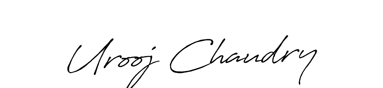 Once you've used our free online signature maker to create your best signature Antro_Vectra_Bolder style, it's time to enjoy all of the benefits that Urooj Chaudry name signing documents. Urooj Chaudry signature style 7 images and pictures png