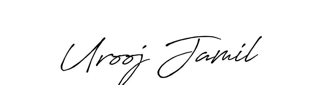 Make a short Urooj Jamil signature style. Manage your documents anywhere anytime using Antro_Vectra_Bolder. Create and add eSignatures, submit forms, share and send files easily. Urooj Jamil signature style 7 images and pictures png