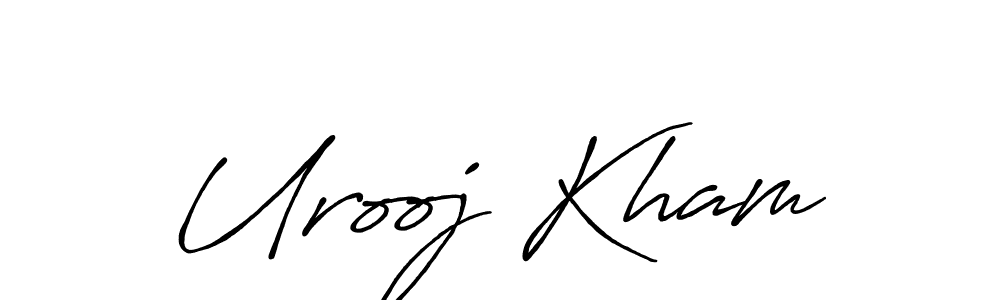 It looks lik you need a new signature style for name Urooj Kham. Design unique handwritten (Antro_Vectra_Bolder) signature with our free signature maker in just a few clicks. Urooj Kham signature style 7 images and pictures png