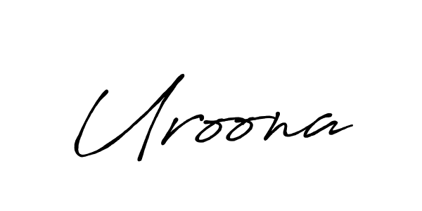 Create a beautiful signature design for name Uroona. With this signature (Antro_Vectra_Bolder) fonts, you can make a handwritten signature for free. Uroona signature style 7 images and pictures png