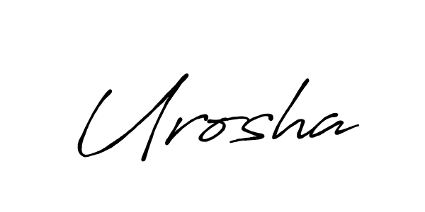 How to make Urosha name signature. Use Antro_Vectra_Bolder style for creating short signs online. This is the latest handwritten sign. Urosha signature style 7 images and pictures png
