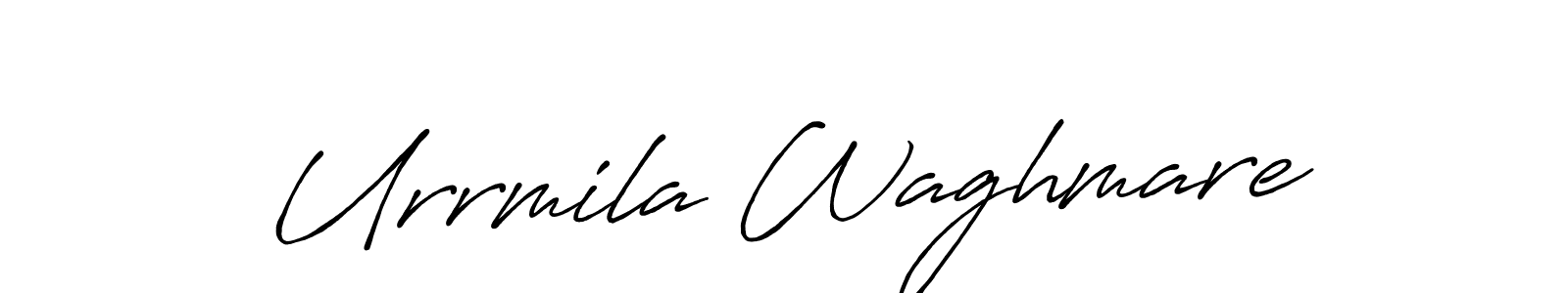 You can use this online signature creator to create a handwritten signature for the name Urrmila Waghmare. This is the best online autograph maker. Urrmila Waghmare signature style 7 images and pictures png