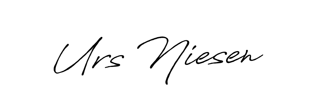 Urs Niesen stylish signature style. Best Handwritten Sign (Antro_Vectra_Bolder) for my name. Handwritten Signature Collection Ideas for my name Urs Niesen. Urs Niesen signature style 7 images and pictures png