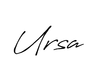 How to make Ursa signature? Antro_Vectra_Bolder is a professional autograph style. Create handwritten signature for Ursa name. Ursa signature style 7 images and pictures png