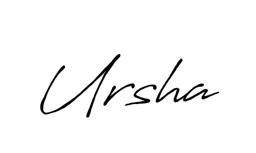 if you are searching for the best signature style for your name Ursha. so please give up your signature search. here we have designed multiple signature styles  using Antro_Vectra_Bolder. Ursha signature style 7 images and pictures png