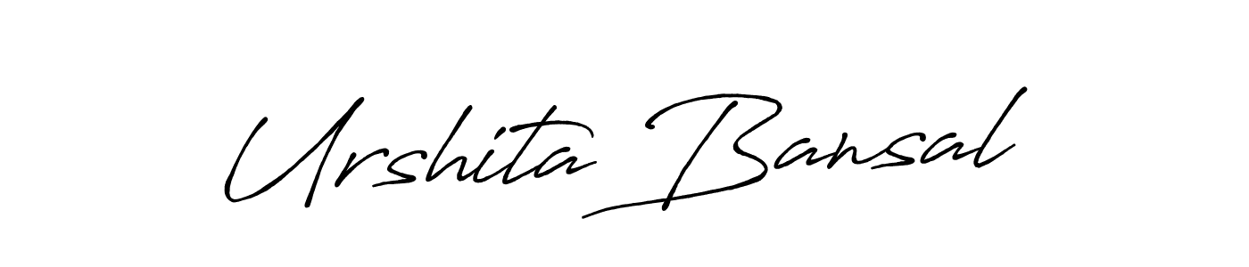 Also You can easily find your signature by using the search form. We will create Urshita Bansal name handwritten signature images for you free of cost using Antro_Vectra_Bolder sign style. Urshita Bansal signature style 7 images and pictures png
