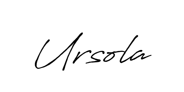 Use a signature maker to create a handwritten signature online. With this signature software, you can design (Antro_Vectra_Bolder) your own signature for name Ursola. Ursola signature style 7 images and pictures png