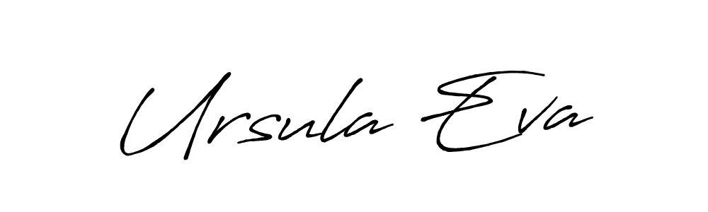 Create a beautiful signature design for name Ursula Eva. With this signature (Antro_Vectra_Bolder) fonts, you can make a handwritten signature for free. Ursula Eva signature style 7 images and pictures png