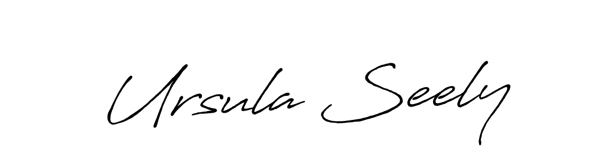 Design your own signature with our free online signature maker. With this signature software, you can create a handwritten (Antro_Vectra_Bolder) signature for name Ursula Seely. Ursula Seely signature style 7 images and pictures png