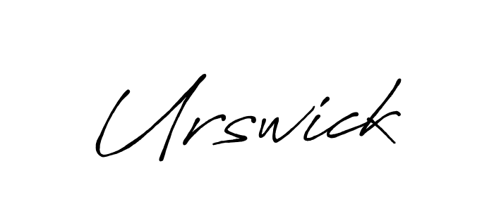 Make a beautiful signature design for name Urswick. With this signature (Antro_Vectra_Bolder) style, you can create a handwritten signature for free. Urswick signature style 7 images and pictures png