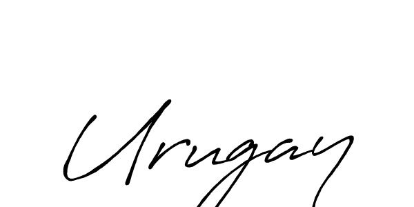 How to make Urugay signature? Antro_Vectra_Bolder is a professional autograph style. Create handwritten signature for Urugay name. Urugay signature style 7 images and pictures png