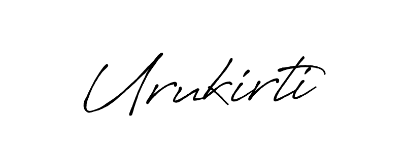 Use a signature maker to create a handwritten signature online. With this signature software, you can design (Antro_Vectra_Bolder) your own signature for name Urukirti. Urukirti signature style 7 images and pictures png