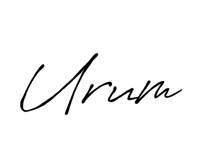 Create a beautiful signature design for name Urum. With this signature (Antro_Vectra_Bolder) fonts, you can make a handwritten signature for free. Urum signature style 7 images and pictures png