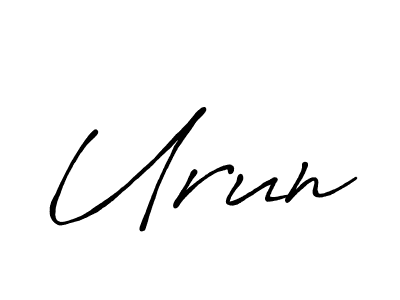 You should practise on your own different ways (Antro_Vectra_Bolder) to write your name (Urun) in signature. don't let someone else do it for you. Urun signature style 7 images and pictures png