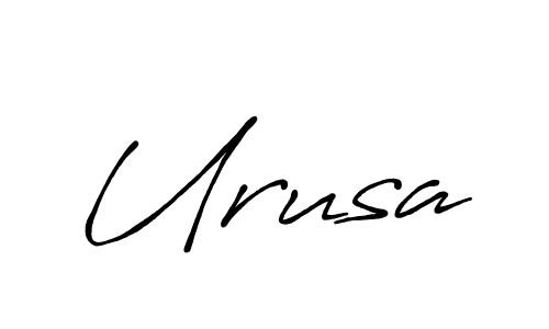 Design your own signature with our free online signature maker. With this signature software, you can create a handwritten (Antro_Vectra_Bolder) signature for name Urusa. Urusa signature style 7 images and pictures png