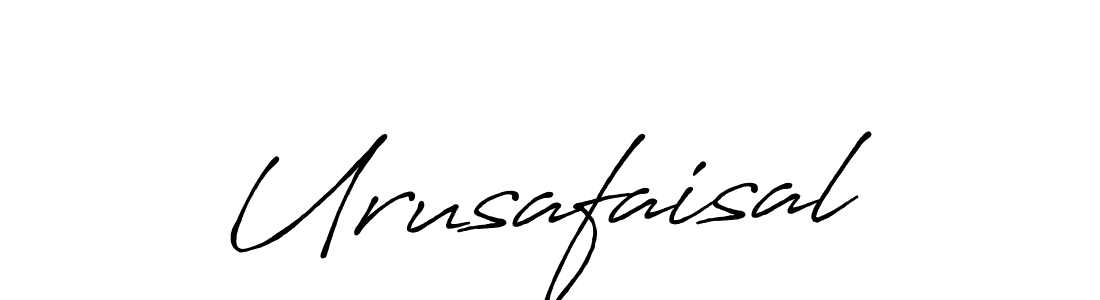 How to make Urusafaisal signature? Antro_Vectra_Bolder is a professional autograph style. Create handwritten signature for Urusafaisal name. Urusafaisal signature style 7 images and pictures png