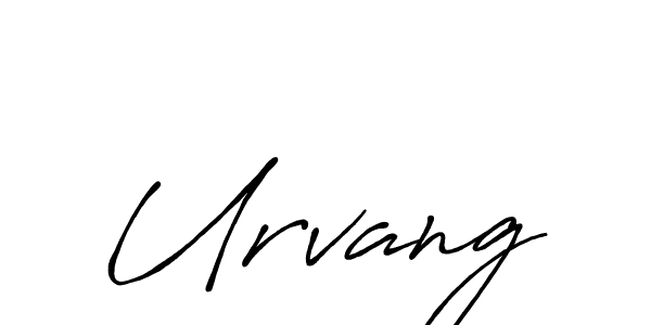 How to make Urvang signature? Antro_Vectra_Bolder is a professional autograph style. Create handwritten signature for Urvang name. Urvang signature style 7 images and pictures png