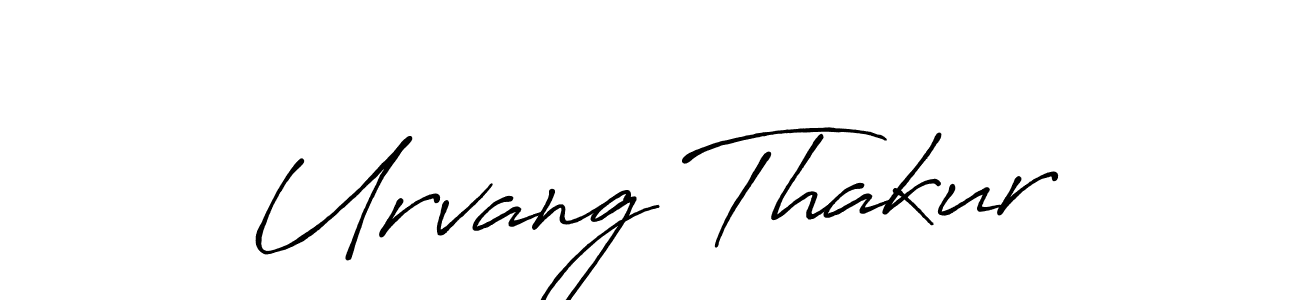 Design your own signature with our free online signature maker. With this signature software, you can create a handwritten (Antro_Vectra_Bolder) signature for name Urvang Thakur. Urvang Thakur signature style 7 images and pictures png