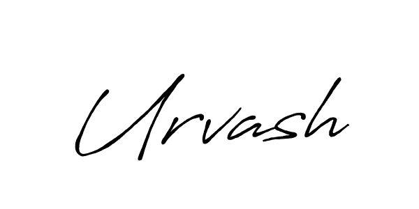 You should practise on your own different ways (Antro_Vectra_Bolder) to write your name (Urvash) in signature. don't let someone else do it for you. Urvash signature style 7 images and pictures png