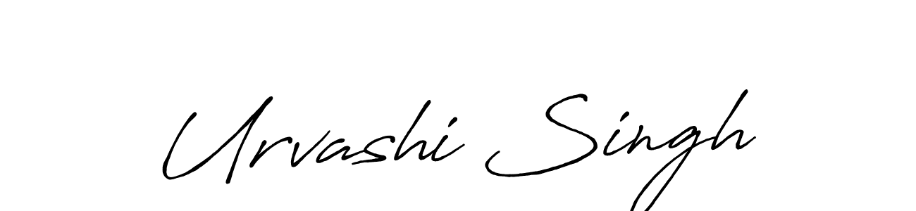 Urvashi Singh stylish signature style. Best Handwritten Sign (Antro_Vectra_Bolder) for my name. Handwritten Signature Collection Ideas for my name Urvashi Singh. Urvashi Singh signature style 7 images and pictures png