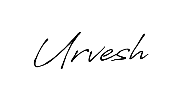 Create a beautiful signature design for name Urvesh. With this signature (Antro_Vectra_Bolder) fonts, you can make a handwritten signature for free. Urvesh signature style 7 images and pictures png