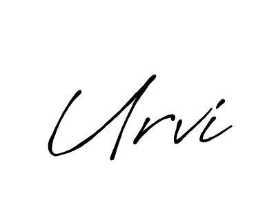 You should practise on your own different ways (Antro_Vectra_Bolder) to write your name (Urvi) in signature. don't let someone else do it for you. Urvi signature style 7 images and pictures png