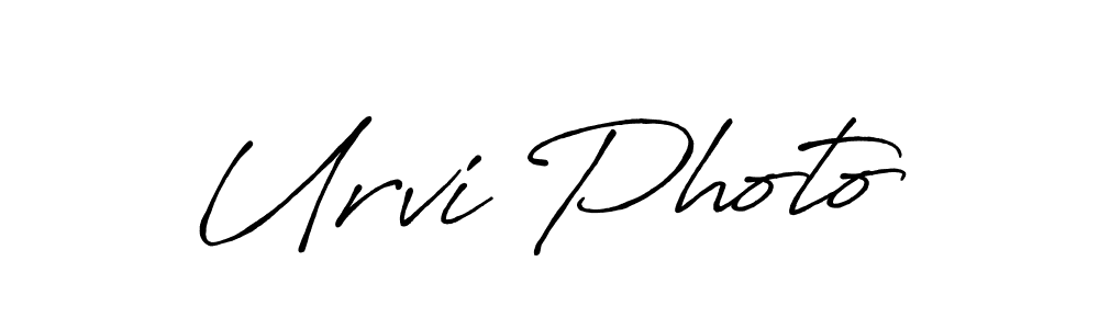 Urvi Photo stylish signature style. Best Handwritten Sign (Antro_Vectra_Bolder) for my name. Handwritten Signature Collection Ideas for my name Urvi Photo. Urvi Photo signature style 7 images and pictures png